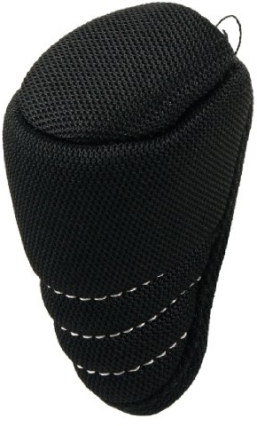 sourcing map Schwarz Reißverschluss Schalthebel Hülle Schaltknauf Abdeckung für Auto