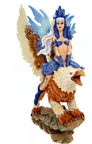 k.A. Elfe auf Griffin Fee Greif Löwe Adler Elfe Fairy Gryphus Figur