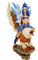 k.A. Elfe auf Griffin Fee Greif Löwe Adler Elfe Fairy Gryphus Figur