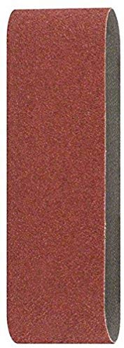 Bosch Accessories 2609256190 Bandes abrasives pour Ponceuses à bande Qualité rouge 60 x 400 Grain 100 Lot de 3 feuilles