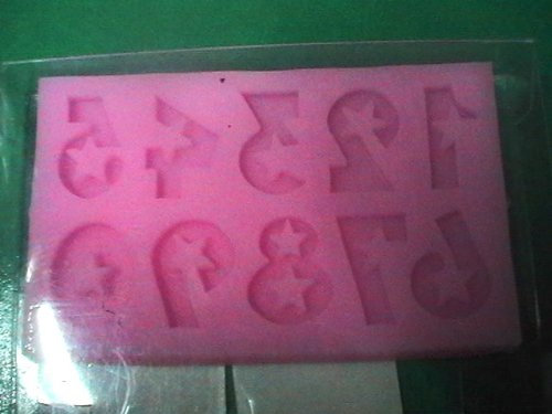 Stampi in Silicone Assortito per: FIMO, Pasta Di Zucchero, Cioccolatta, Torta, Dolce e Decorazione in Genere (Serie Numeri (Mod.A))
