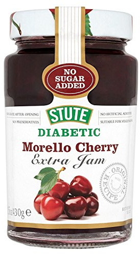 (Pack Of 6) Stute - Diabetic Morello Cherry Extra Jam - (430g)