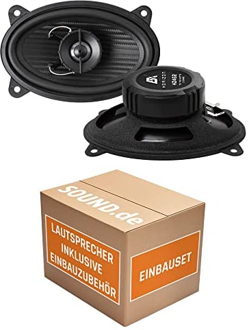 JUST SOUND best choice for caraudio Lautsprecher Einbauset passend mit ESX HZ462 9 x 15 cm (4x6er) 2-Wege Koax Lautsprecher Boxen Horizon HZ 462 Auto Einbauzubehör für FIAT Ducato 230 Front