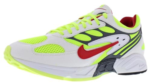 Nike Nike Air Ghost Racer, Men's Competition Running Shoes, Multicolour (White/Atom Red-Neon Yellow-Dark Grey 100), 10 UK (45 EU)