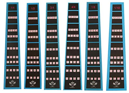 Milisten Geigenbund-Aufkleber 4/4 Geige Fret Label Aufkleber Geigenführungsetikett Label Finger Chart Für Anfänger Griffbrett Marker Fret-label-aufkleber Violine Lieferungen