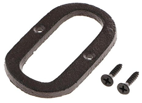 Numeri civici grandi in metallo, numeri civici, in ghisa, colore: marrone