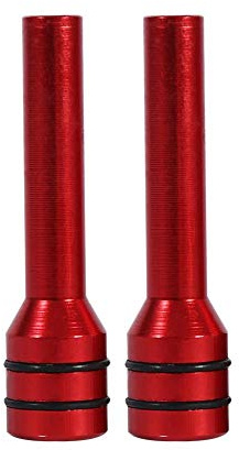 EVGATSAUTO Manopola di blocco portiera per auto, coperchio perni di pomolo per serratura per porta interna in alluminio per camion universale per auto 2 pezzi(Rosso)