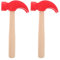 Wooden Hammer Toy, Mini Red Wooden Mallet Hammering Toy, Simulation Toy Hammer for Children Pretend Play Educational Toys Repair Tools Boys Girls Party Gifts, 2PCS