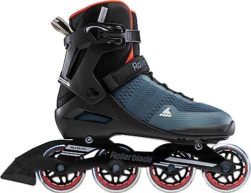 Rollerblade Herren Sirio 80 Inlineskate, Orion Blue/Spicy Orange, 255