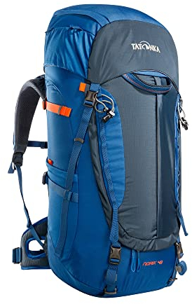 Tatonka Tourenrucksack Norix 48 - Leichter Rucksack mit Frontzugriff, verstellbarem Tragensystem, Bodenfach und Regenhülle - 48 Liter - 70 x 29 x 20 cm (blue)