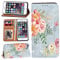 Printed Phone Case Fit iphone SE 2 (2020), iphone 6 / iphone 6S Soft Silicone TPU inner case + PU Leather Flip Wallet Stand Phone Case Cover for Apple iphone 7/ iphone 8 (vintage floral paint)