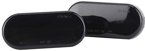 Tefola 2 uds luces LED de marcador lateral de coche, indicador de giro de guardabarros, lámpara lateral de coche modificación de coche apta para Bora ahumado