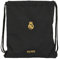 Real Madrid 3. Team Rucksack, flach, groß, ideal für Kinder verschiedener Altersgruppen, bequem und vielseitig, Qualität und Widerstandsfähigkeit, 35 x 40 cm, Schwarz, Schwarz, Estándar, Casual