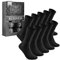 10 Paar Socken Herren 47-50 Schwarz Business Socken Baumwolle Atmungsaktive Anzugsocken 15800