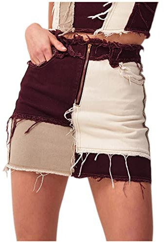 Rock Kariert Hosenrock Elegant Leinenrock Weiß Jeans RöCke Damen Kunstleder Rock Beige Rock Fransen Midi Rock Satin Plissee Rock Damen StrickröCke Damen Maxi Plissee RöCke Chiffon Maxirock