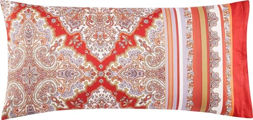 Bassetti MARECHIARO Kissenhülle zu Bettwäsche aus 100% Baumwollsatin in der Farbe Rot R1, Maße: 40x80 cm - 9330015
