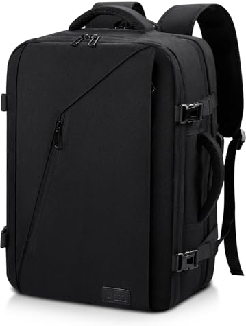 Star Cloud Handgepäck Rucksack 45x36x20 für Easyjet, Reiserucksack Flugzeug Klein Tasche Koffer, 15 Zoll Laptop Travel Backpack Carry On Luggage Cabin Bag Kofferrucksack Herren Damen für Reise Schwarz