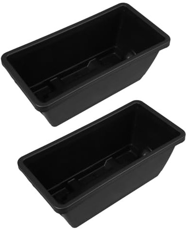 KONTONTY 2juegos Macetas Plástico Flores Decoración Jardín Resistente Presión Caídas Drenaje