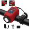 TINGSING Clacson Elettronico Della Bicicletta con Luce, Mini Campanelli Elettrico Bici a 6 Suoni, Faro Ricaricabile USB-C E-Bell, Volume Regolabile/4 Modalità di Illuminazione/Resistente all'acqua