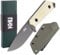 KHU Outdoor Messer Feststehende Klinge Jagdmesser Survival Messer Bushcraft Messer Camping Messer - D2 Stahl, G10-Griff - Outdoor Jagd Wandern - Mit Kydex Scheide - 29A