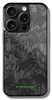 CRBNCNCPT® Forged Carbon Case 13-14 - 15-16 Schutzhülle | Kompatibel mit - Magnet | Hardcover - Cover - Schwarz - Herren | Mini - Pro - Max (iPhone 16)
