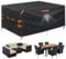 GARPROVM Housse pour Salons de Jardin 420D Tissu Oxford Imperméable, Bâche de Meubles de Jardin, Housse de Protection de Table d'extérieur résistant aux intempéries avec Ventilation, 200x165x80cm