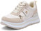 JOMIX Sneakers da Donna Casual Comfort Scarpe da Ginnastica per Camminare e Correre Fitness WSC250048-7 (Beige,39)