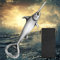 LKKCHER Swordfish Beer Bottle Opener, Fishing Gifts for Fisherman, Swordfish Decoration, Birthday Fathers Day Christmas Gifts for Men Women Dad Fisherman, Silver Beer Accessories with Bag