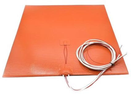 400 x 400 mm Silikon-Heizbett, 800 W, 220 V oder 24 V, Heizkissen mit Thermistor, 1 m Kabel, flexibles, wasserdichtes Heizbett for 3D-Drucker(400mm 24V 800W)