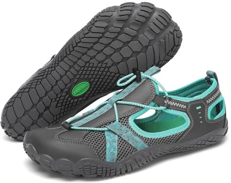 SAGUARO Sandales de Trekking pour Hommes à Bout Fermé Sandales de Randonnée Antidérapantes Respirantes Chaussures Extérieures pour Pieds Nus, Bleu Foncé 44 EU