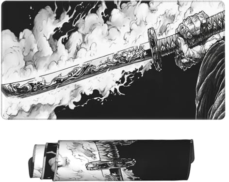 Tapis de Souris Gamer XXL 1500x600mm, Grand Ordinateur Mouse Pad Gaming avec Bords Cousus et Base en Caoutchouc antidérapante Japanese Mousepad, pour Gamer, PC, Personnel de Bureau C8263