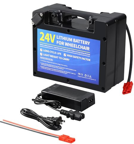 KHUKHU Batterie au Lithium 24 V for Fauteuil Roulant électrique(24V30AH)