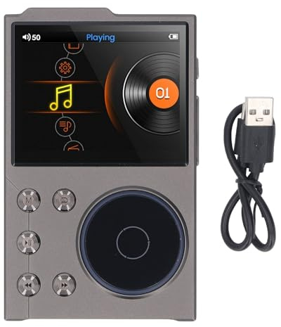 Hiraith Lettore MP3 HIFI con Bluetooths 5.3, Lettore di Musica Digitale DSD/FLAC Senza Perdita