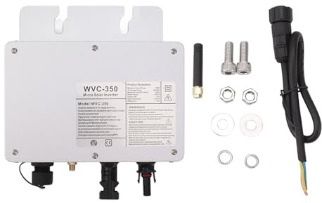 WVC 350W Wechselrichter Solar Grid Tie Wechselrichter Hocheffizienz IP65 wasserdichtes Leichtgewicht einfach Installation für Solarstromerzeugungssysteme Dach im Freien