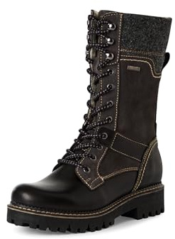 Tamaris Damen Leder Stiefelette 1-26250-45 098 Stiefel Boots M2625045 Schwarz