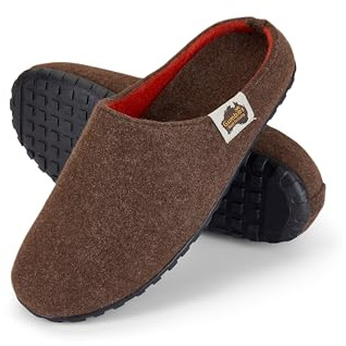 Gumbies Outback Slippers | Unisex House Shoes with Recycled Felt Upper, Recycled Rubber Outsole & Soft Plant-Based Insole | Cozy, Durable & Outdoor-Ready