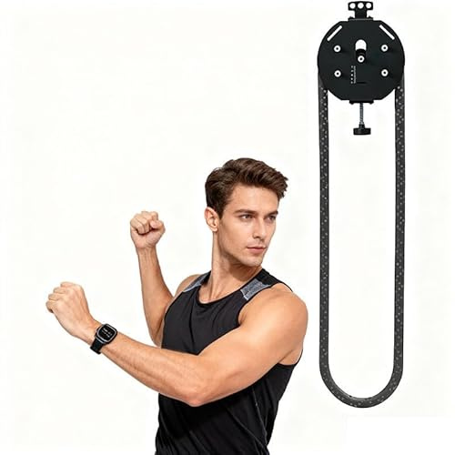 Lakenbroade Entrenador Profesional de Cuerda sin Fin con Resistencia Ajustable hasta 30 kg, Sistemas de poleas portátil para Gimnasio en casa, Ligero (7,6 kg), opción de Montaje en Rack