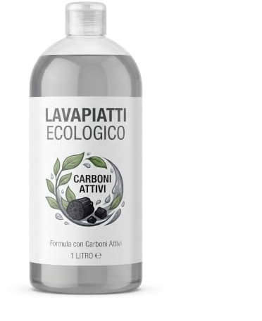 LEMAG Lavapiatti Ecologico Concentrato 1L — Detersivo Piatti Biodegradabile >90% | Formato Prova, Ne Basta Poco | Dermatologicamente Testato, Senza Parabeni | Profumazioni Naturali | Made in Italy