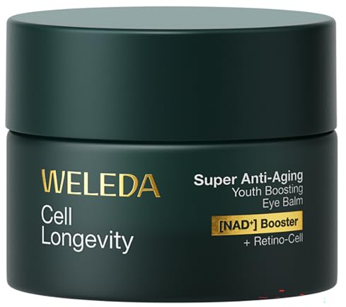 WELEDA Cell Longevity Super Anti-Aging Youth Boosting Eye Balm 15ml | 4in1 Augenpflege mit [NAD⁺] Booster & [Retino-Cell] reduziert Falten & dunkle Augenringe (Naturkosmetik, vegan)