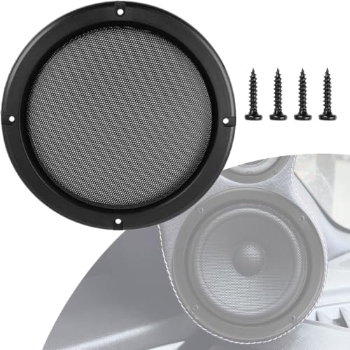 Kiyraglo 7 Car Speaker Grill Covers Mesh Woofer/Subwoofer Protector 2-Pack