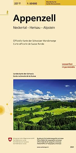 227T Appenzell Wanderkarte: Neckertal - Herisau - Alpstein (Wanderkarten 1:50 000)