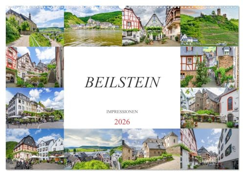 Beilstein Impressionen (Wandkalender 2026 DIN A2 quer), CALVENDO Monatskalender: Entdecke die Vielfalt vom wunderschönem Städtchen Beilstein an der Mosel (CALVENDO Orte)