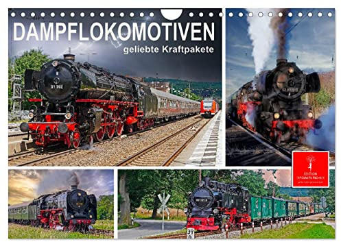 Dampflokomotiven - geliebte Kraftpakete (Wandkalender 2026 DIN A4 quer), CALVENDO Monatskalender: Nostalgische Dampflokomotiven - geliebte ... in ihren Bann ziehen. (CALVENDO Technologie)