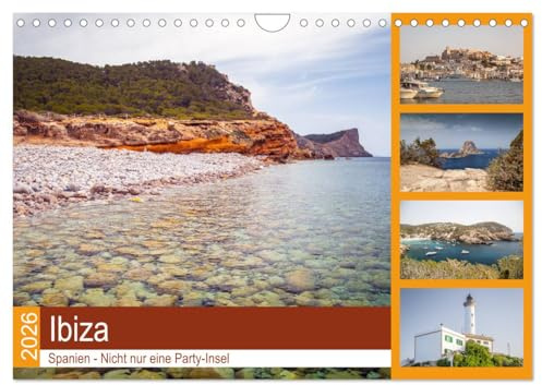 Ibiza - Spanien (Wandkalender 2026 DIN A4 quer), CALVENDO Monatskalender: Nicht nur eine Partyinsel! (CALVENDO Orte)