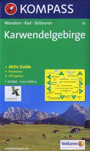 Karwendelgebirge: Wander-, Rad- und Skitourenkarte. Mit Panorama. GPS-genau. 1:50.000