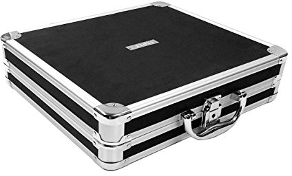 Vaultz Locking DVD Storage Case, 128 CD Holder, Video Game Organizer, Black
