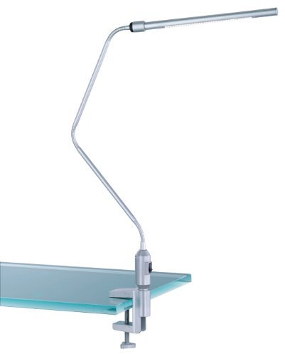 Trio Leuchten LED-Klemm / Tischleuchte titanfarbig, mit Schraubklemme und Standfuß, inklusiv 1x3.6W 3000K 200 Lumen 522520187