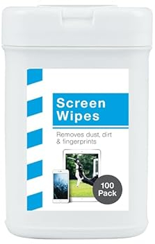 Invero® 100x Anti-Static Cleaning Wipes ideal for Laptop Computer Screens Keyboards Tablets Phones or General House Dusting