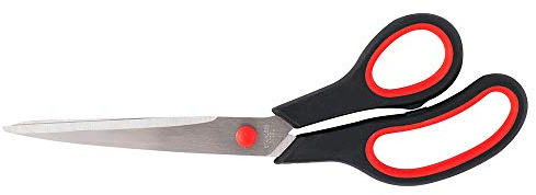 D.RECT Ciseaux de Bureau 25 cm – Grand Modèle pour Découpe Intense – Lames Inox Ultra-Tranchantes – Poignée Ergonomique Antidérapante – Pour Bureau, École, Maison, Artisanat