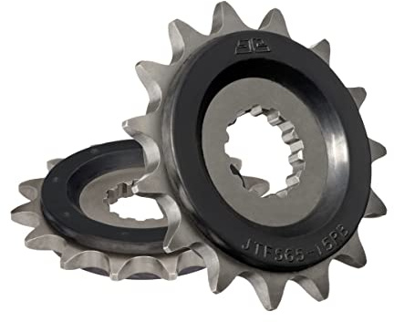 JT Sprockets JTF565.15RB 15 Tooth Rubber Cushioned Front Countershaft Sprocket, Single